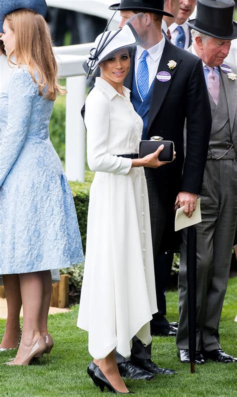 meghan markle givenchy ascot dress|Meghan Markle wows in a white Givenchy dress for her Royal .